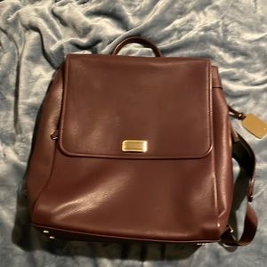 Gently used Tumi leather backpack